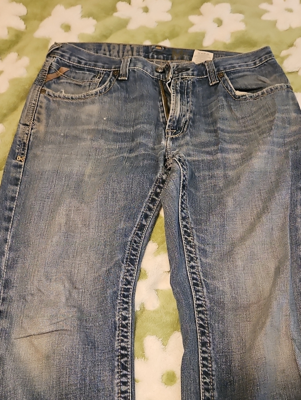 Ariat Men’s Light Blue Slim Straight Jeans